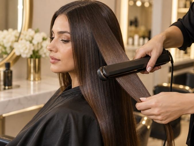 Professional ladies hair smoothing service
